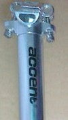 Wspornik siodła ACCENT SP-408 srebrny